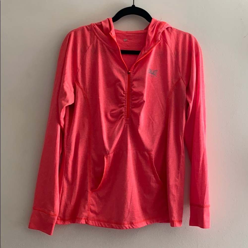 Neon pink silky sweatshirt